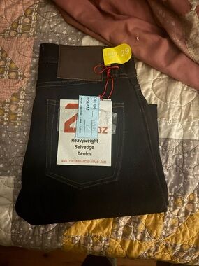 Unbranded Men’s Black Heavyweight Selvedge Skinny Jeans - 29